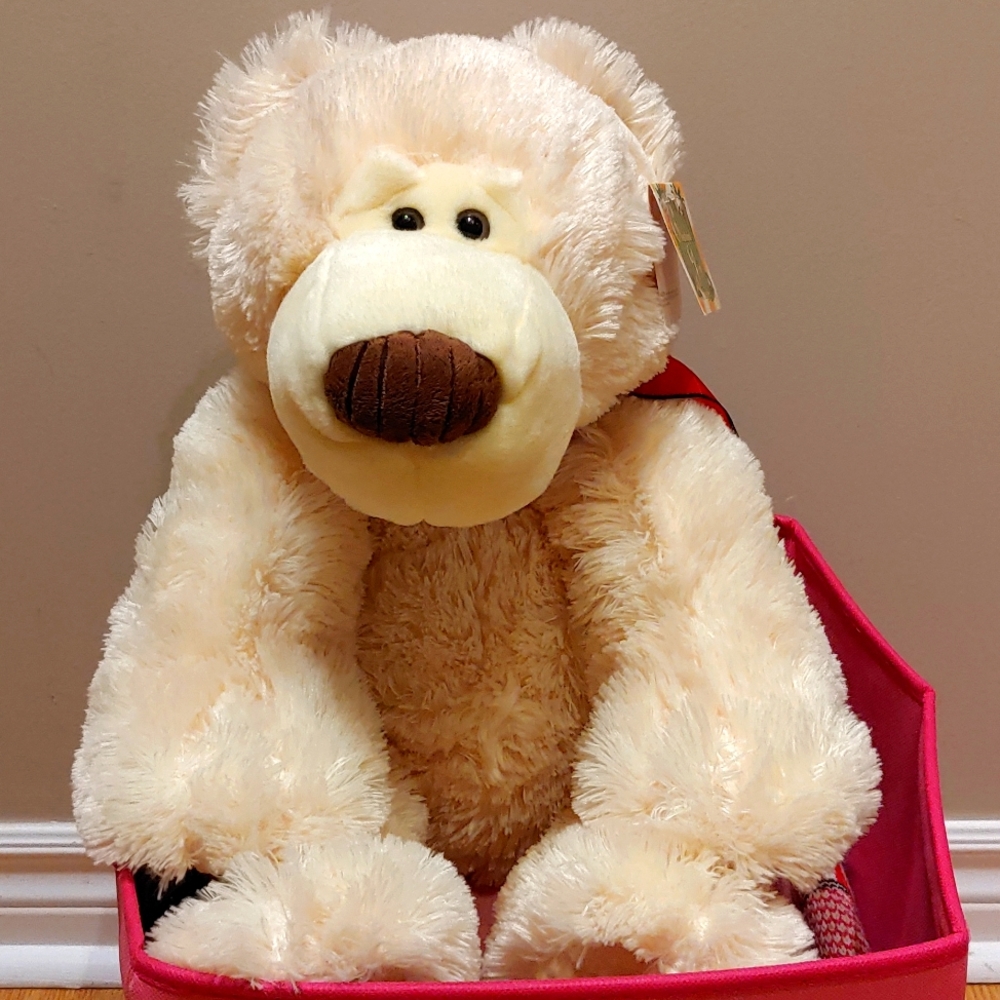 🎄VTG 20" Kellytoy Christmas Joy Teddy Bear